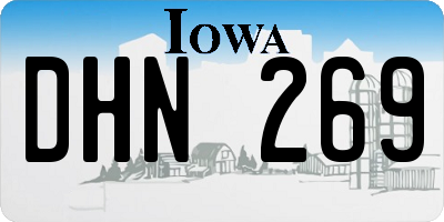 IA license plate DHN269