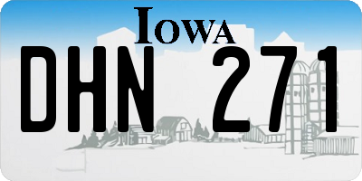 IA license plate DHN271