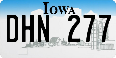 IA license plate DHN277