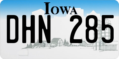 IA license plate DHN285