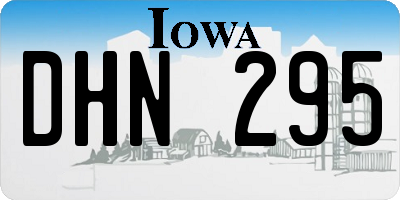 IA license plate DHN295