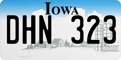 IA license plate DHN323