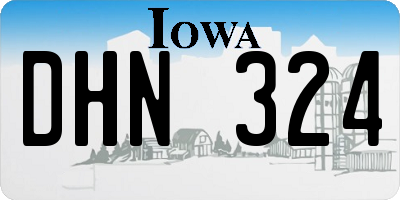 IA license plate DHN324