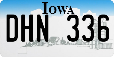 IA license plate DHN336