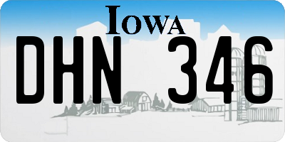 IA license plate DHN346