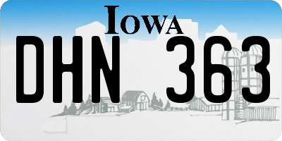 IA license plate DHN363