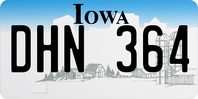 IA license plate DHN364