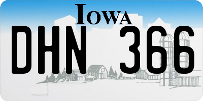 IA license plate DHN366