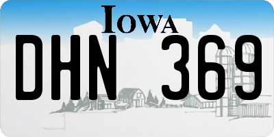 IA license plate DHN369