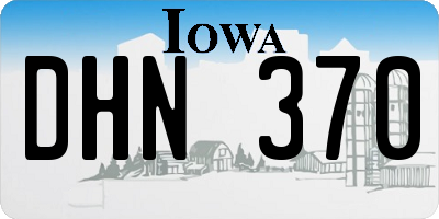 IA license plate DHN370