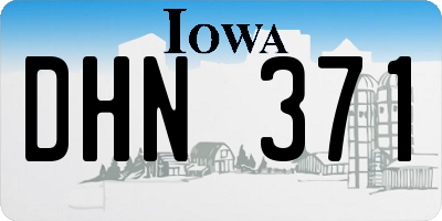 IA license plate DHN371