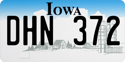 IA license plate DHN372