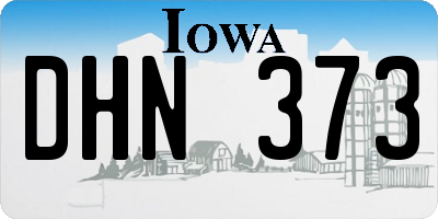 IA license plate DHN373