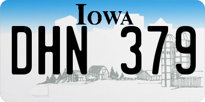 IA license plate DHN379