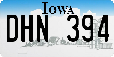 IA license plate DHN394