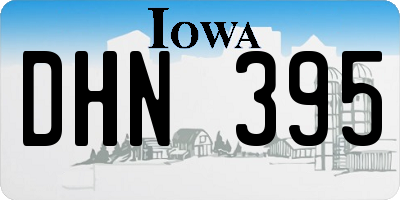 IA license plate DHN395