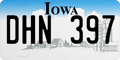 IA license plate DHN397