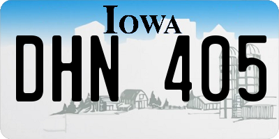 IA license plate DHN405