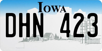 IA license plate DHN423