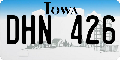 IA license plate DHN426