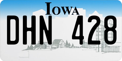 IA license plate DHN428