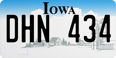 IA license plate DHN434