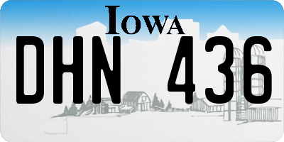 IA license plate DHN436