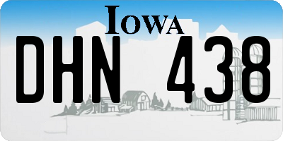 IA license plate DHN438