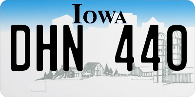 IA license plate DHN440