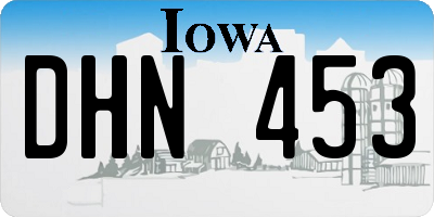 IA license plate DHN453