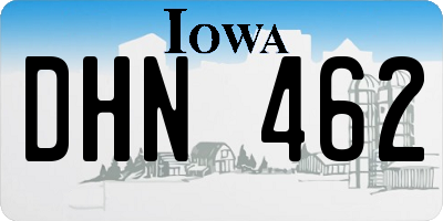 IA license plate DHN462