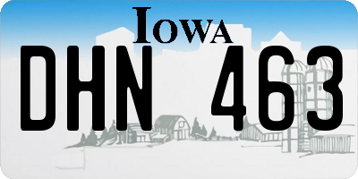 IA license plate DHN463