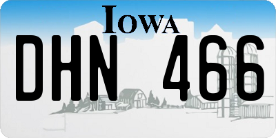 IA license plate DHN466