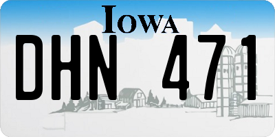 IA license plate DHN471