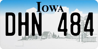 IA license plate DHN484