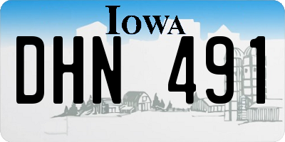 IA license plate DHN491