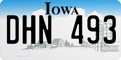 IA license plate DHN493