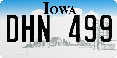 IA license plate DHN499