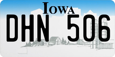 IA license plate DHN506