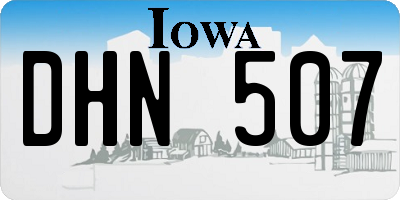 IA license plate DHN507