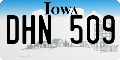 IA license plate DHN509