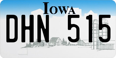 IA license plate DHN515