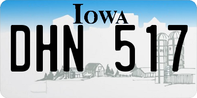 IA license plate DHN517