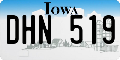 IA license plate DHN519