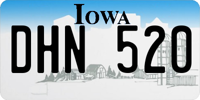 IA license plate DHN520