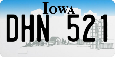 IA license plate DHN521