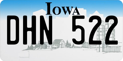 IA license plate DHN522