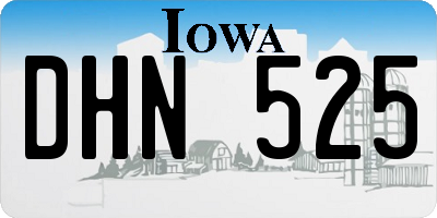 IA license plate DHN525