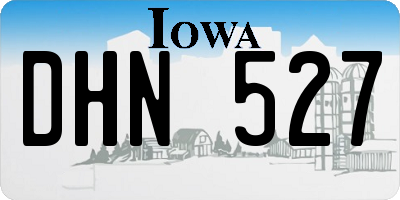 IA license plate DHN527