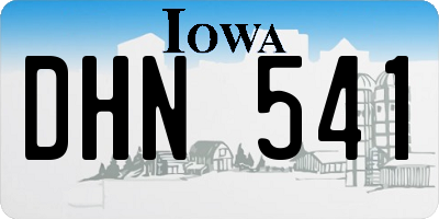 IA license plate DHN541